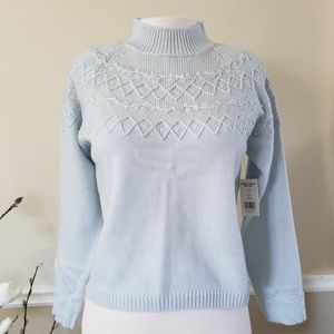NWT Karen Scott Vintage Embroidered Sweater